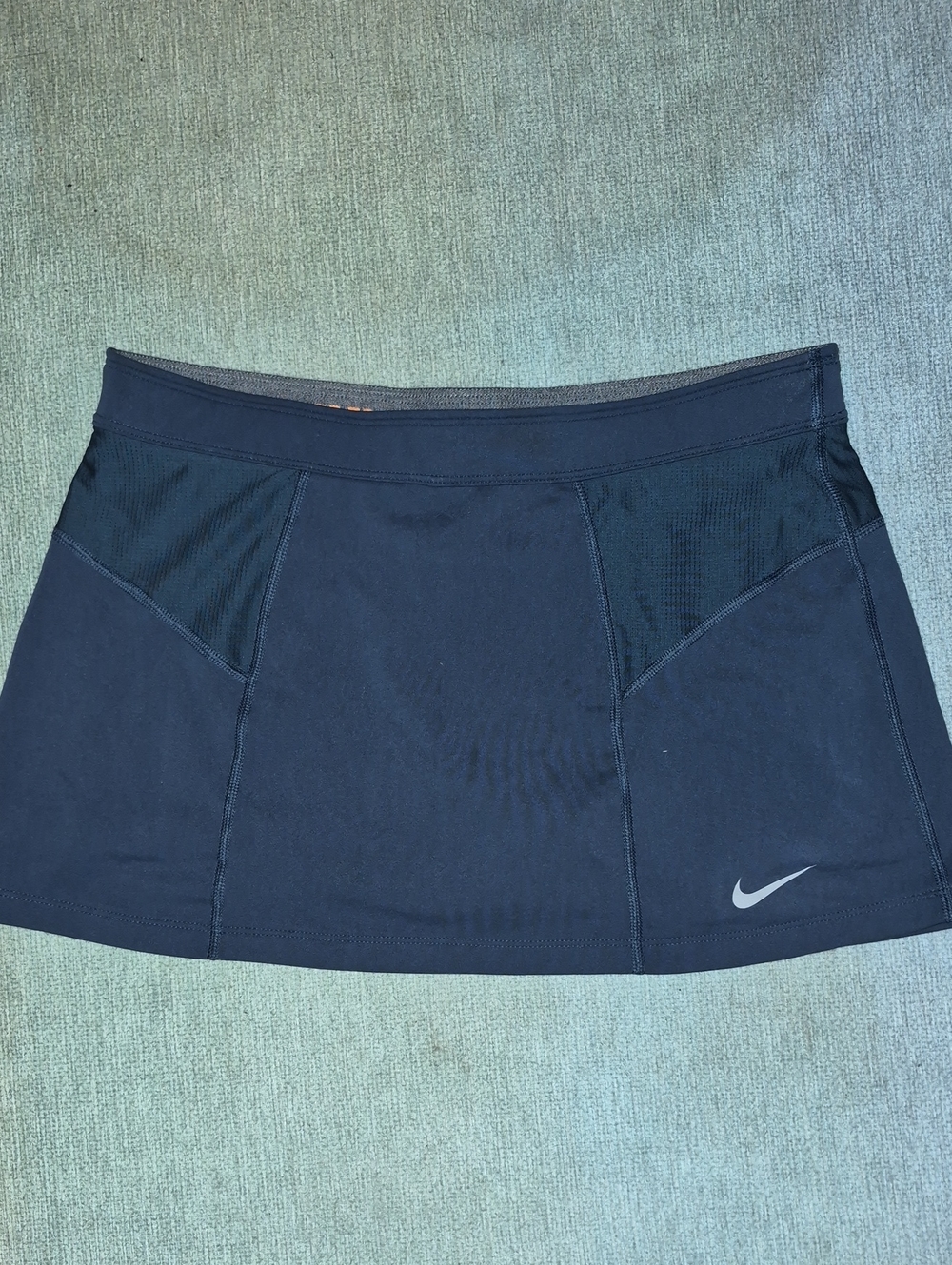 Nike Slate Women's Athletic Tennis Skort with Silver Swoosh